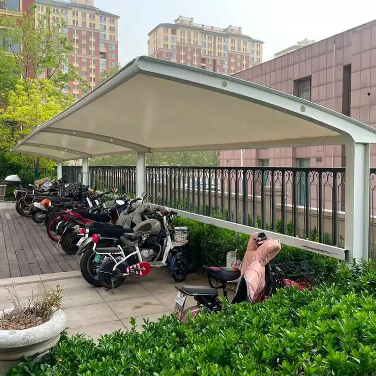 张北县膜结构电动车棚